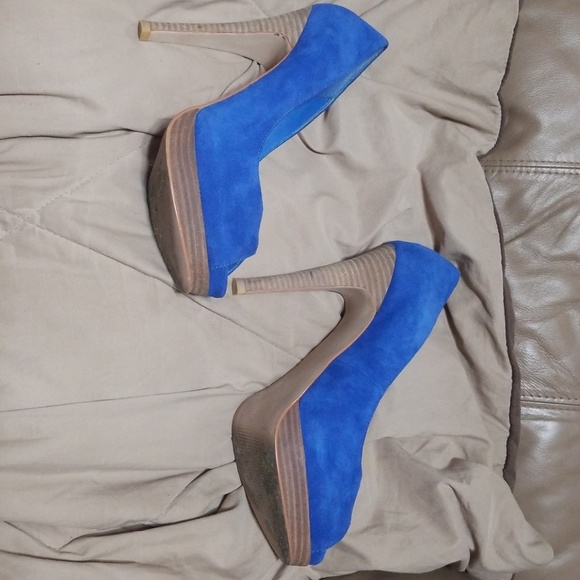 ☆☆ Open toe Blue high heel Steve Madden - Picture 2 of 8